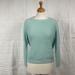 Waffle Knit Mint Sweater